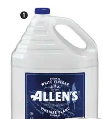 Canadian Tire Allen's White Vinegar, 4L offer
