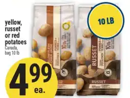 Marché Adonis Yellow, russet or red potatoes offer