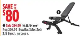 Canadian Tire Bowflex SelectTech 3.1S Bench offer