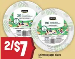 Marché Adonis Selection paper plates offer