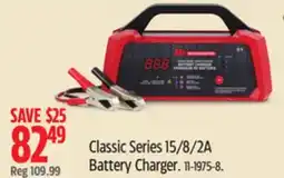 Canadian Tire MotoMaster Classic Series 15/8/2A Battery Charger offer