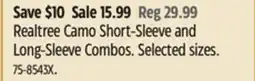 Canadian Tire Realtree Camo Short-Sleeve and Long-Sleeve Combos offer