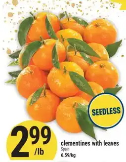 Marché Adonis Clementines with leaves offer