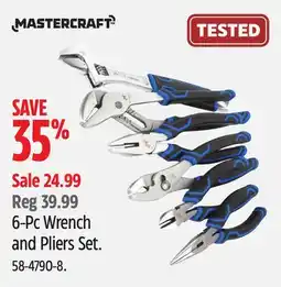 Canadian Tire 6-Pc Wrench and Pliers Set offer