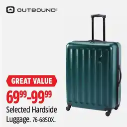 Canadian Tire Selected Hardside Luggage offer