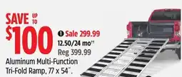 Canadian Tire Aluminum Multi-Function Tri-Fold Ramp, 77x54˝ offer