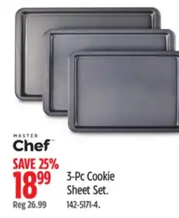 Canadian Tire MASTER Chef 3-Pc Cookie Sheet Set offer
