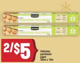 Marché Adonis Selection parchment paper offer