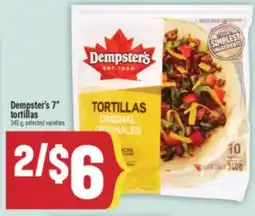 Marché Adonis Dempster's 7 tortillas offer
