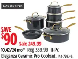 Canadian Tire 11-Pc Eleganza Ceramic Pro Cookset offer