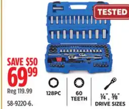 Canadian Tire Mastercraft General Use socket set offer