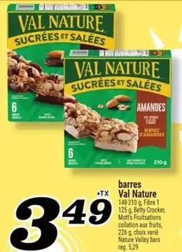 Marché Richelieu BARRES VAL NATURE | NATURE VALLEY BARS offer