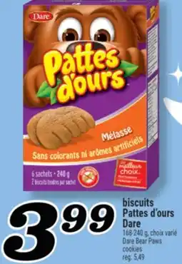 Marché Richelieu BISCUITS PATTES D'OURS DARE | DARE BEAR PAWS COOKIES offer