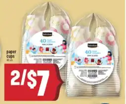 Marché Adonis Selection paper cups offer