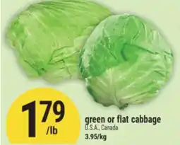 Marché Adonis Green or flat cabbage offer