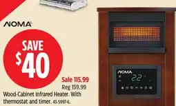 Canadian Tire NOMA Wood-Cabinet Infrared Heater offer