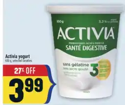 Marché Adonis Activia yogurt offer