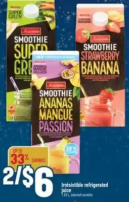 Marché Adonis Irrésistible refrigerated juice offer