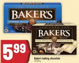 Marché Adonis Baker's baking chocolate offer