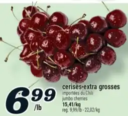 Marché Richelieu CERISES EXTRA GROSSES | JUMBO CHERRIES offer