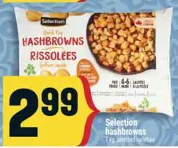 Marché Adonis Selection hashbrowns offer