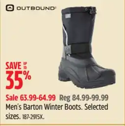Canadian Tire Outbound Men's Barton Winter Boots offer