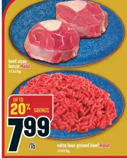 Marché Adonis Beef osso bucco Halal offer