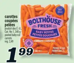 Marché Richelieu CAROTTES COUPÉES PELÉES | PEELED BABY-CUT CARROTS offer