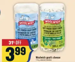 Marché Adonis Woolwich goat's cheese offer