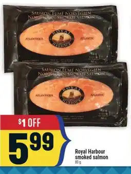 Marché Adonis Royal Harbour smoked salmon offer