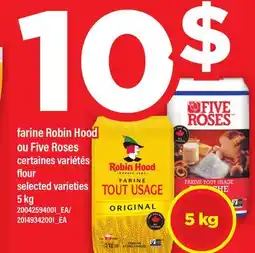 Maxi FARINE ROBIN HOOD OU FIVE ROSES | FLOUR, 5 KG offer