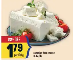Marché Adonis Canadian feta cheese offer