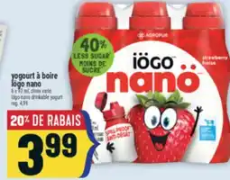 Marché Adonis Yogourt à Boire Iögo Nano | Iögo Nano Drinkable Yogurt offer