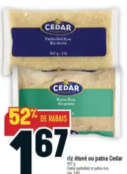 Marché Adonis Riz Étuvé ou Patna Cedar | Cedar Parboiled or Patna Rice offer