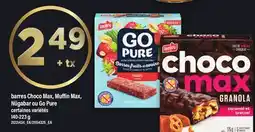 Maxi BARRES CHOCO MAX, MUFFIN MAX, NÜGABAR OU GO PURE, 140-223 g offer