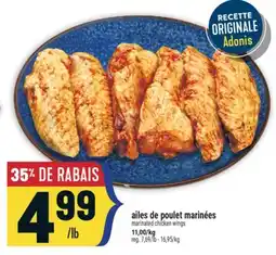 Marché Adonis Ailes de poulet marinées | marinated chicken wings offer