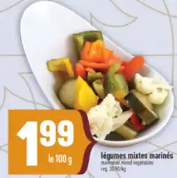 Marché Adonis Légumes mixtes marinés / Marinated mixed vegetables offer