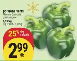Marché Adonis Poivrons Verts | Green Peppers offer