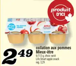Marché Richelieu COLLATION AUX POMMES MIEUX‑ÊTRE | LIFE SMART APPLE SNACK offer