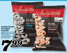 Marché Richelieu CREVETTES BLANCHES DU PACIFIQUE IRRÉSISTIBLE | IRRÉSISTIBLE PACIFIC WHITE SHRIMP offer