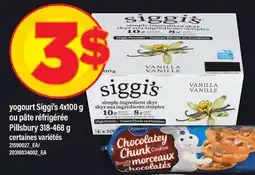Maxi YOGOURT SIGGI'S 4X100 G OU PÂTE RÉFRIGÉRÉE PILLSBURY 318-468 G offer