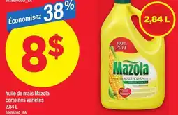 Maxi HUILE DE MAÏS MAZOLA, 2,84 L offer