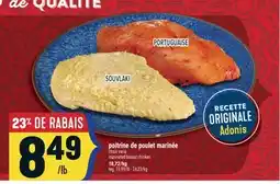 Marché Adonis POITRINE DE POULET MARINÉE | MARINATED BREAST CHICKEN offer