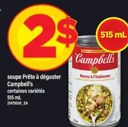 Maxi SOUPE PRÊTE À DÉGUSTER CAMPBELL'S, 515 ML offer