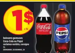 Maxi BOISSONS GAZEUSES COCA-COLA OU PEPSI, 1 L offer