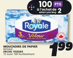IGA ROYALE FACIAL TISSUES offer