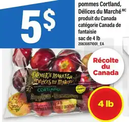 Maxi POMMES CORTLAND, DÉLICES DU MARCHÉ, sac de 4 lb offer