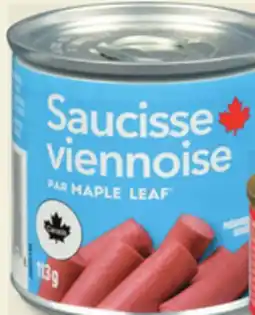 IGA MAPLE LEAF MEAT VIENNA SAUSAGE offer