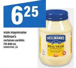Maxi VRAIE MAYONNAISE HELLMAN'S, 710-890 ML offer