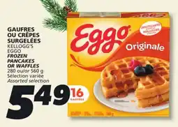 IGA KELLOGG'S EGGO FROZEN PANCAKES OR WAFFLES offer